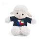 Personalized Filipino Stuffed Animal Toy  with Tee | Philippines & Italy Flag  | Gift for kids and adults | Holiday Gift idea