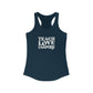 Teachers Teach Love Inspire  Slim Fit Women's Ideal Racerback Tank