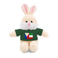 Personalized Filipino Stuffed Animal Toy  with Tee | Philippines & Italy Flag  | Gift for kids and adults | Holiday Gift idea