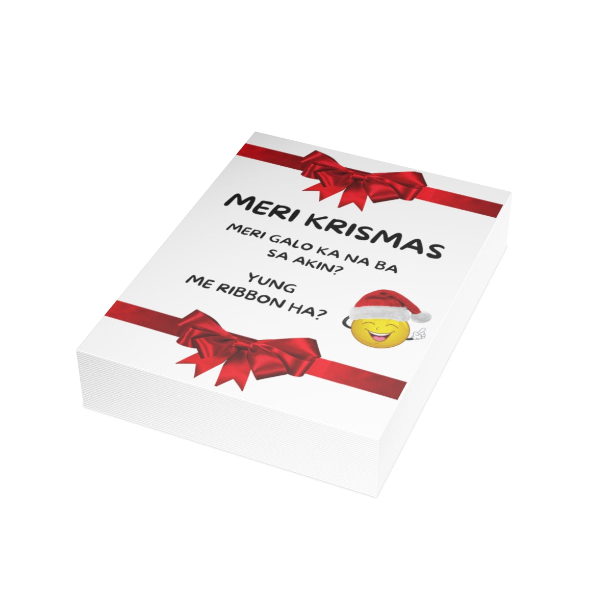 Funny Filipino Greeting card , Personalized Holiday Filipino Folded Greeting Cards