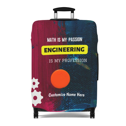 Personalized Engineers Luggage Cover | Unique Suitcase Protector | Crisply Printed , Washable.