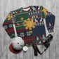 Philippines Filipino Ugly Sweater | Philippine Sun and Plaid Christmas Pullover | One of a kind Holiday Sweater