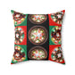 Philippines Filipino Christmas Parol Lantern Spun Polyester Square Pillow