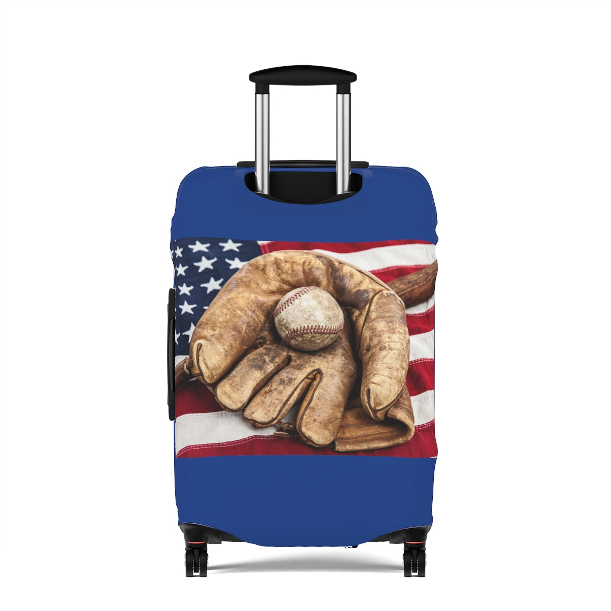 Personalized Baseball Fan Luggage Cover | Suitcase protector | Crisply Printed  Washable