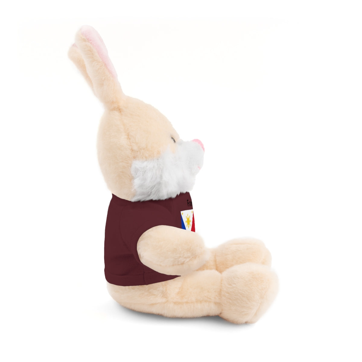 Personalized Filipino Stuffed Animal Toy  with Tee | Philippines & Canada Flag | Gift for kids and adults | Holiday Gifting