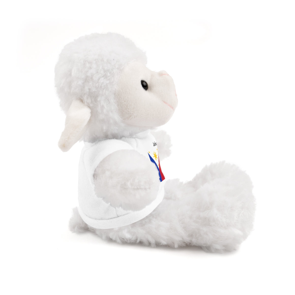 Personalized Filipino Stuffed Animal Toy  with Tee | Philippines & Italy Flag  | Gift for kids and adults | Holiday Gift idea