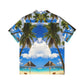 Philippines Boracay Theme Men's Hawaiian Shirt | Filipino Pinoy Shirt| Fathers Day Hawaiian Polo Shirt | Fathers Day Gift