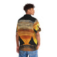 Philippines Boracay  Theme Men's Hawaiian Shirt | Filipino Pinoy Shirt| Fathers Day Hawaiian Polo Shirt | Fathers Day Gift