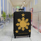 Personalized Philippine Star Luggage Cover | Personalized Suitcase Protector | Crisply Printed , Washable.