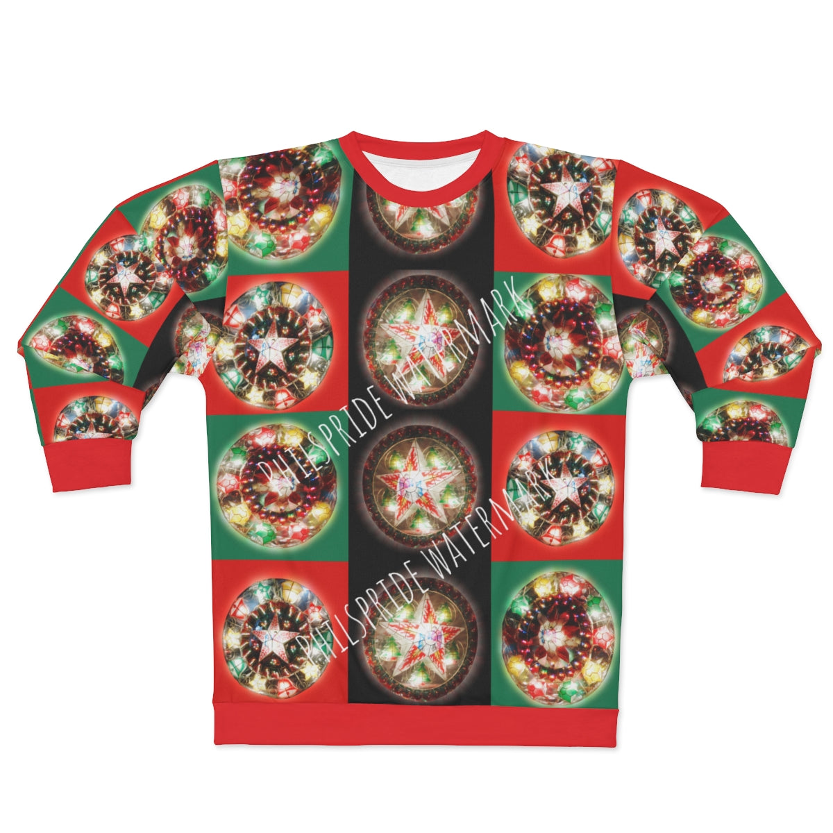 Philippines Filipino Christmas Ugly Sweater  Unisex Sweatshirt | Philippines Filipino Parol Themed Ugly Sweater