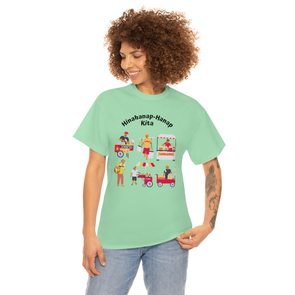 Philippines Hinahanap-hanap Kita Street Foods Unisex Heavy Cotton Shirt (LIght Colors)