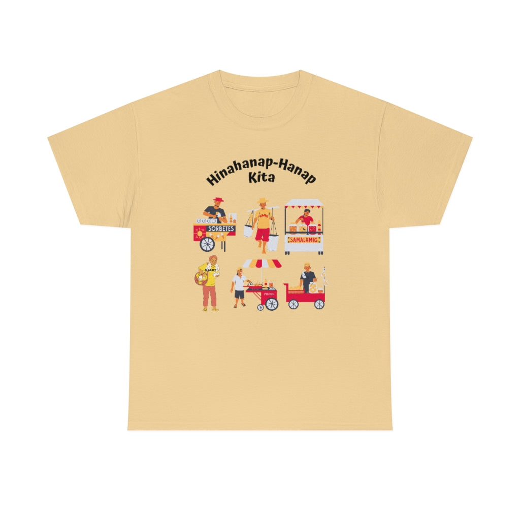 Philippines Hinahanap-hanap Kita Street Foods Unisex Heavy Cotton Shirt (LIght Colors)