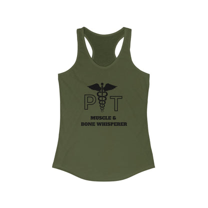 Funny Physical Therapist  Slim Fit Women's Ideal Racerback Tank | PT gift | Physical Therapist Tank top