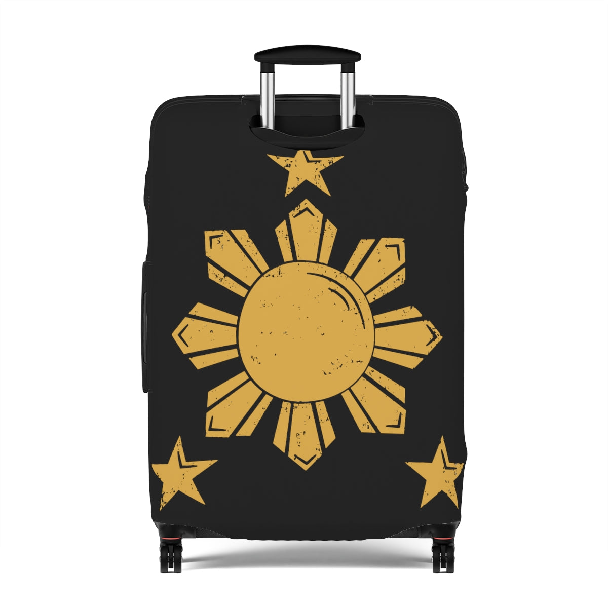 Personalized Philippine Star Luggage Cover | Personalized Suitcase Protector | Crisply Printed , Washable.