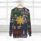 Philippines Filipino Ugly Sweater | Philippine Sun and Plaid Christmas Pullover | One of a kind Holiday Sweater
