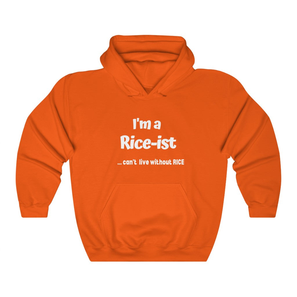 I'm a Rice-ist Hoodie, Funny Hoodie, Philppine fashion, Pinoy fashion, Filipino Hoodies, Funny Asian Hoodies