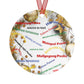 Personalized Filipino Christmas Tree   Metal Ornaments, Filipino Christmas Greetings in different native dialects