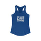 Teachers Teach Love Inspire  Slim Fit Women's Ideal Racerback Tank