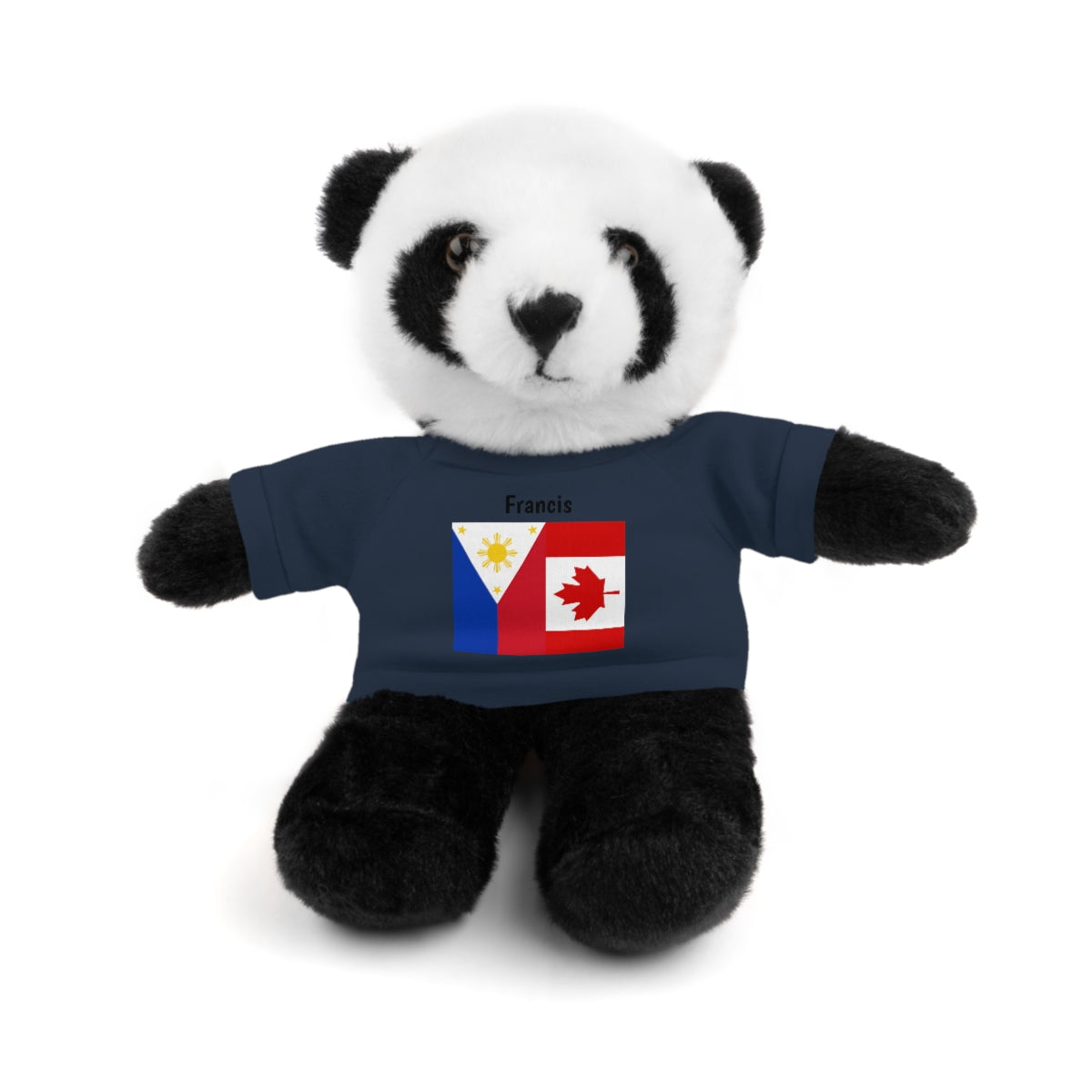 Personalized Filipino Stuffed Animal Toy  with Tee | Philippines & Canada Flag | Gift for kids and adults | Holiday Gifting