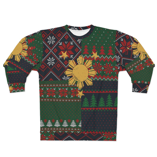 Filipino Christmas Ugly Sweater| Classic Unisex Christmas Plaid sweater | Christmas sweater Pullover