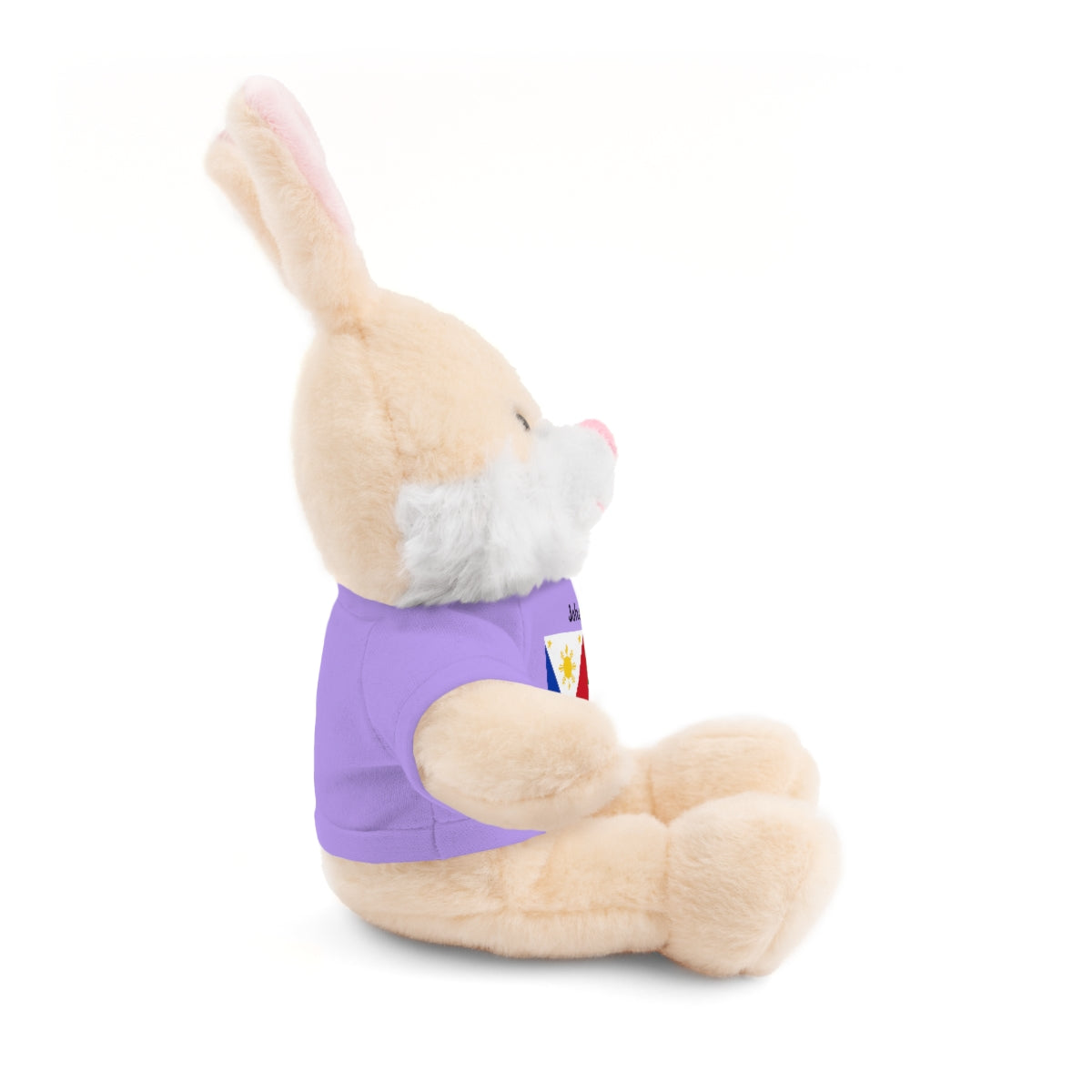 Personalized Filipino Stuffed Animal Toy  with Tee | Philippines & Italy Flag  | Gift for kids and adults | Holiday Gift idea