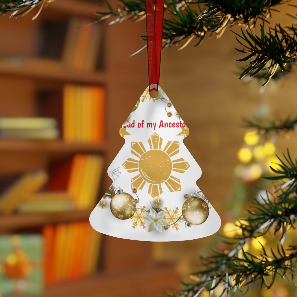 Philippines Filipino Proud of my Ancestors Christmas tree Ornaments |