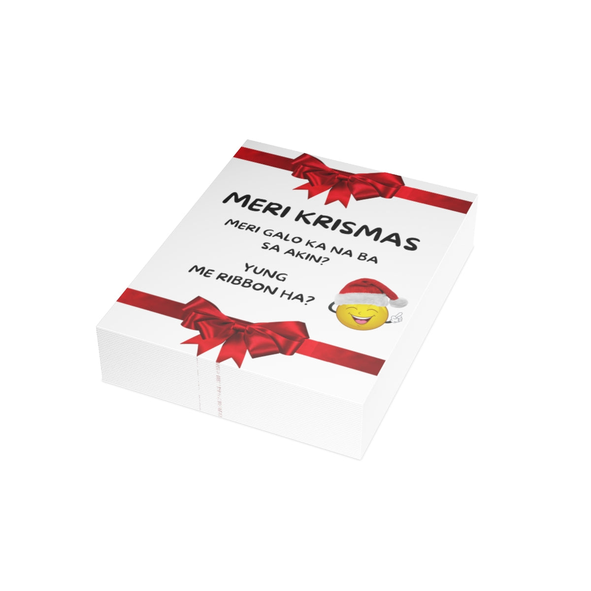 Funny Filipino Greeting card , Personalized Holiday Filipino Folded Greeting Cards