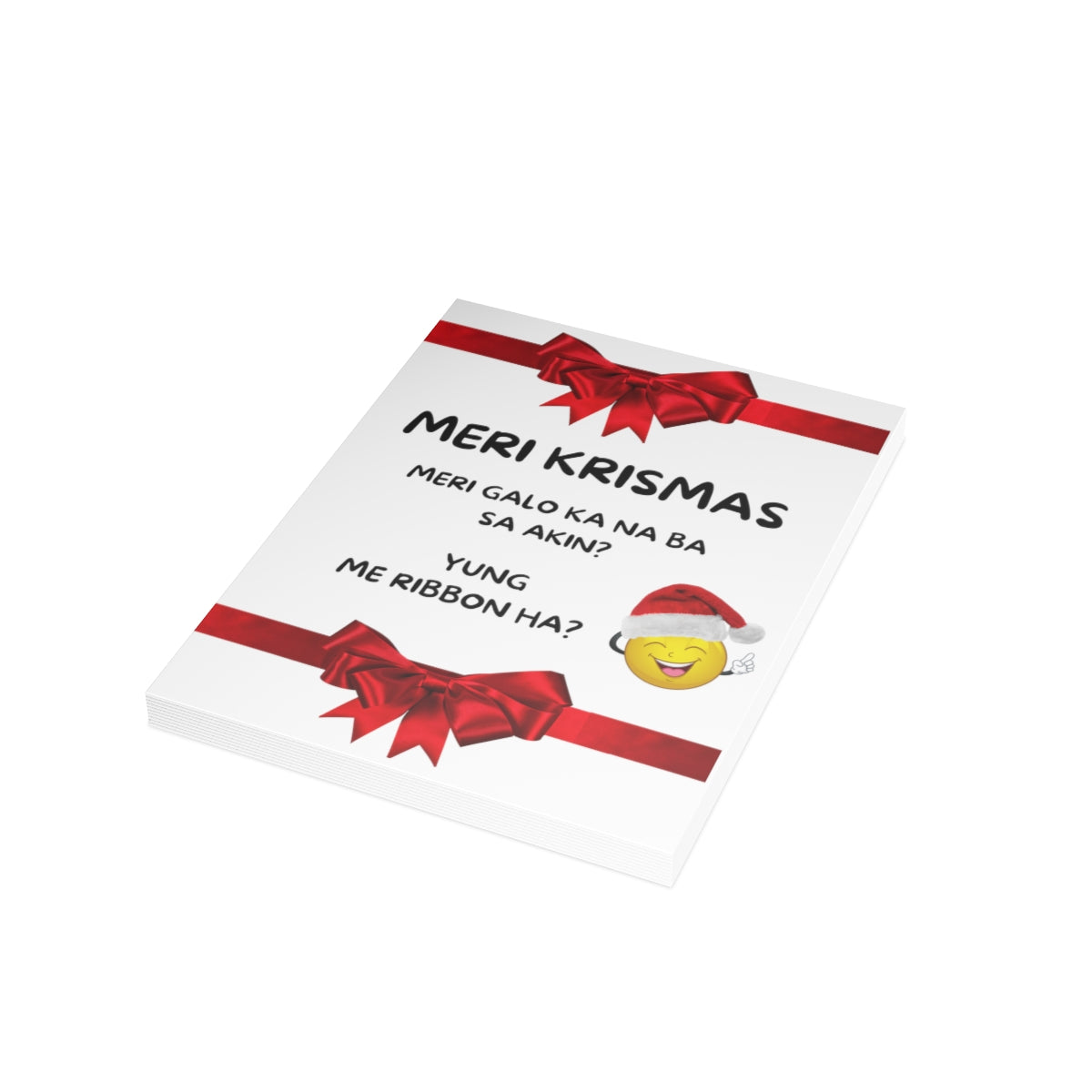 Funny Filipino Greeting card , Personalized Holiday Filipino Folded Greeting Cards