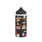 Philippines Street Food Theme Stainless Steel Water Bottle, Standard Lid
